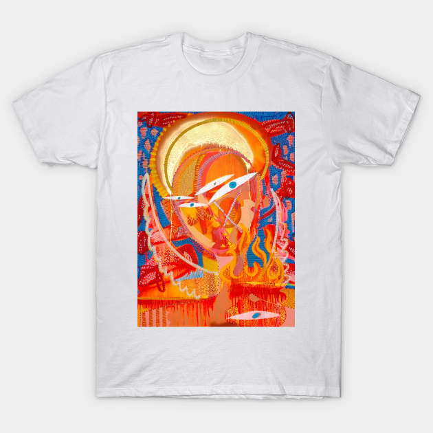 Transfiguration of a Saint by Jon Stucky T-Shirt by Stuckyart